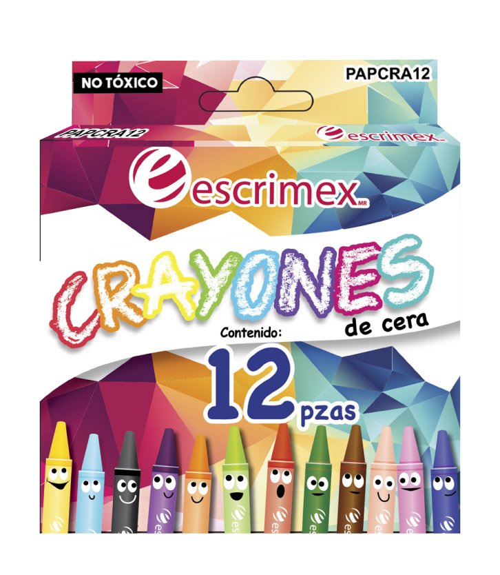 Crayon 12 piezas de Escrimex