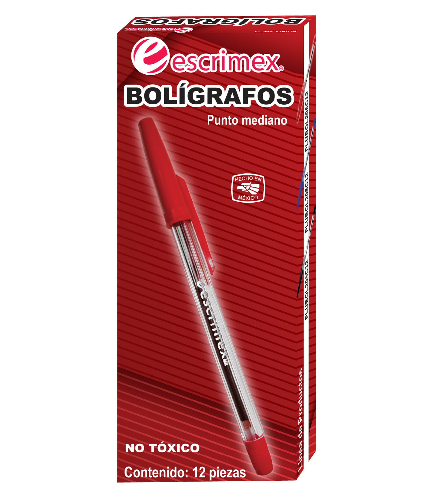 Caja Bolígrafo color rojo de Escrimex