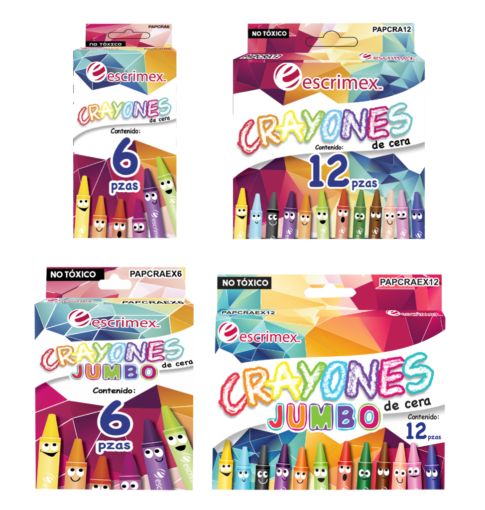 Crayones de cera de escrimex