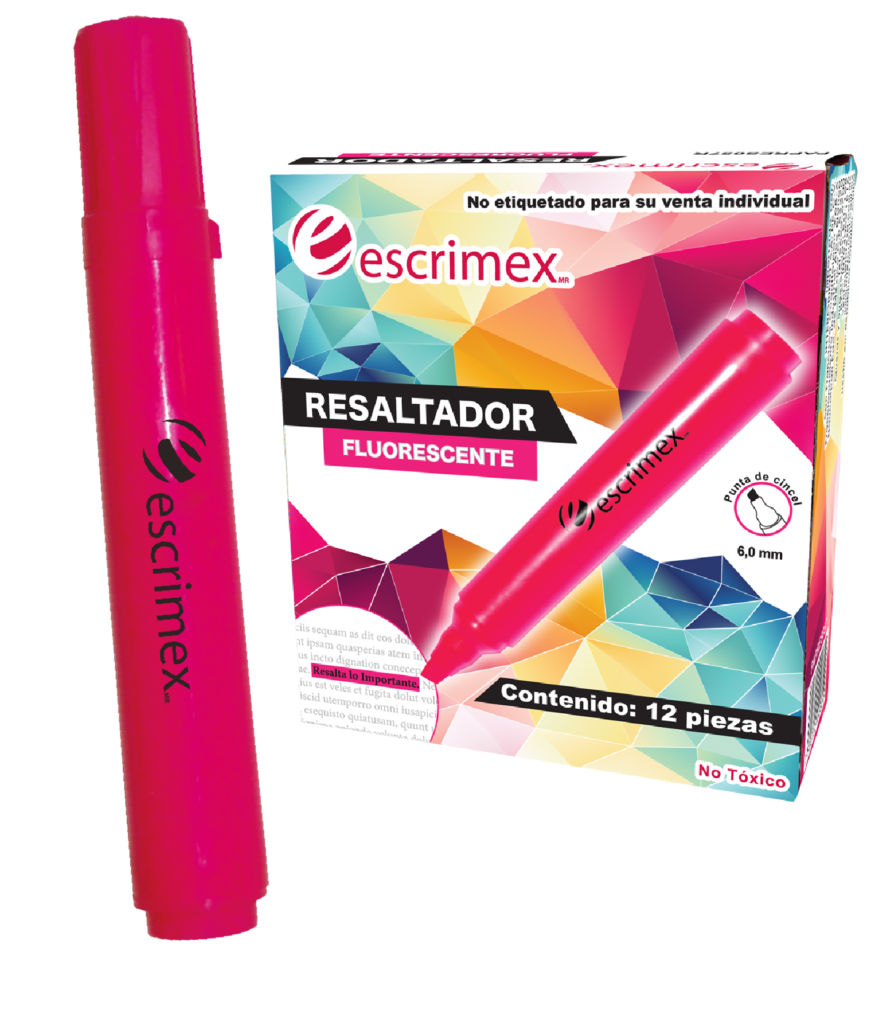 Resaltador color rosa de Escrimex