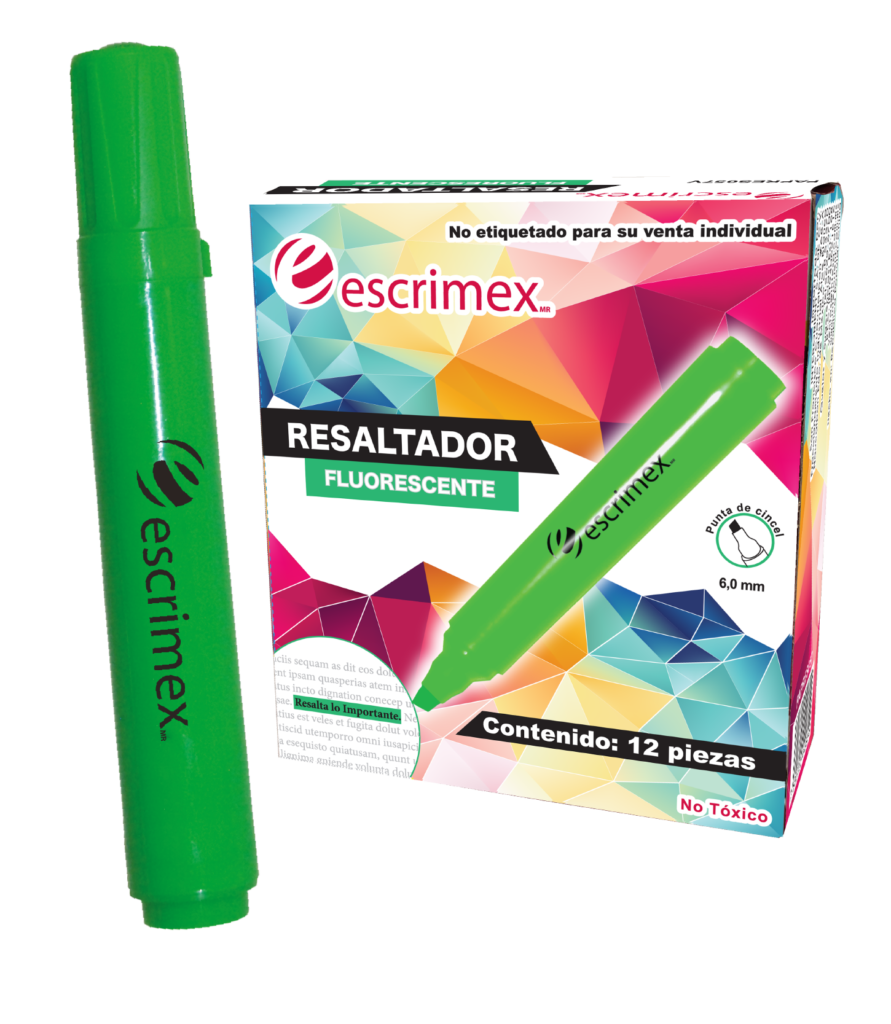 Resaltador color verde de Escrimex