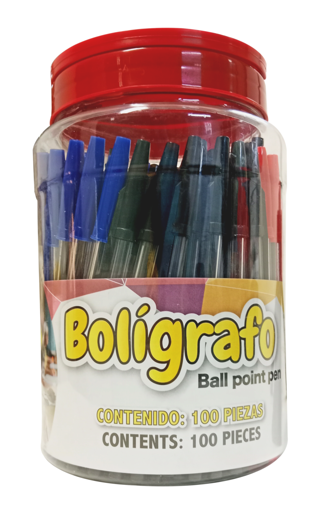 Vitrolero con bolígrafo de escrimex